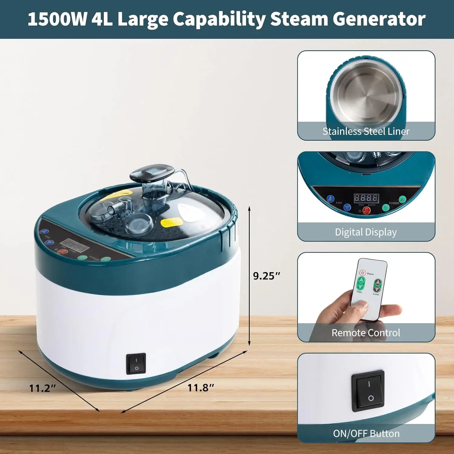 4L Generator pary do przenośnych saun parowych